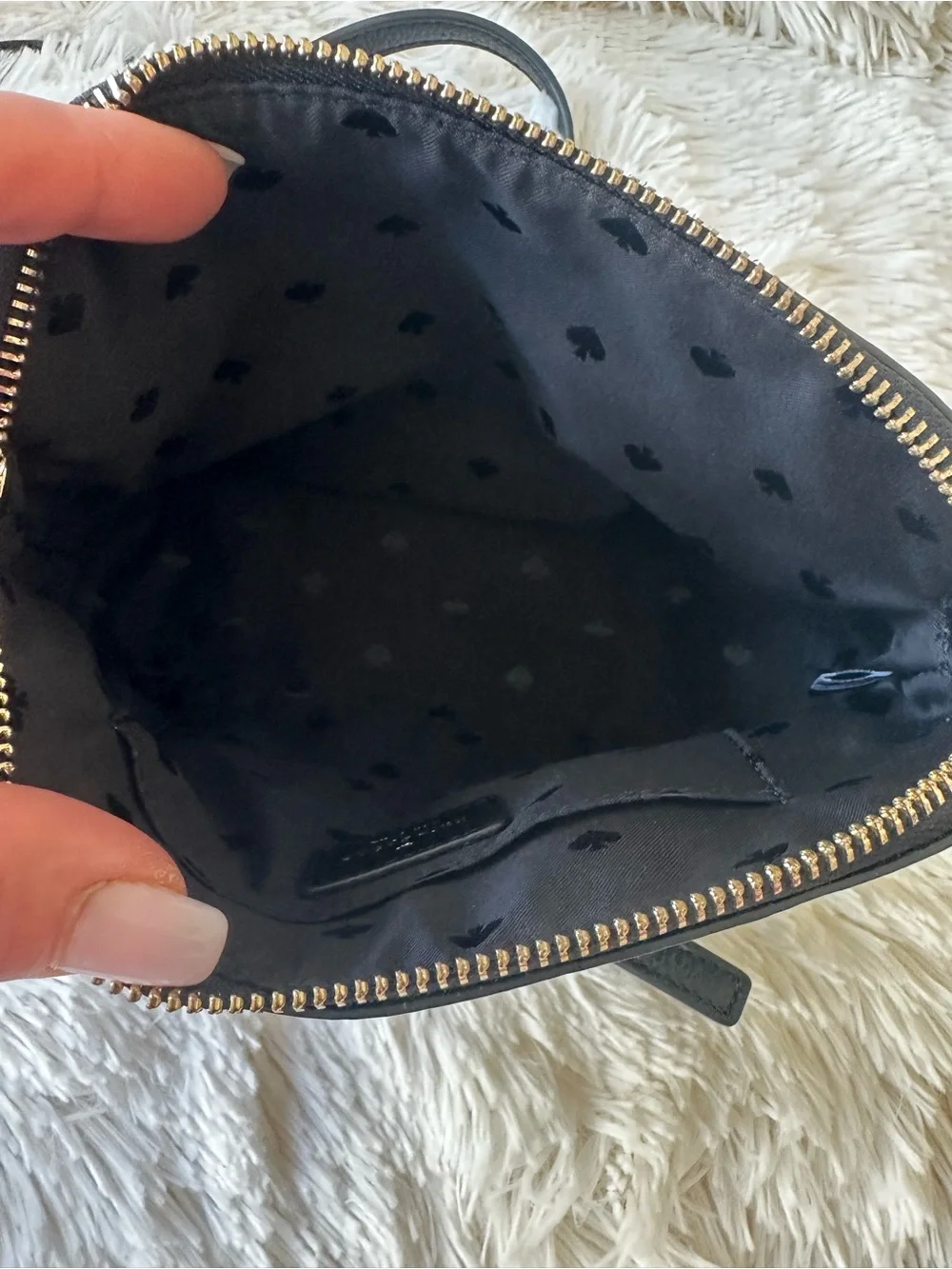 Kate Spade Southport Avenue Hanna Black Pebbled Leather Crossbody Shoulder Bag